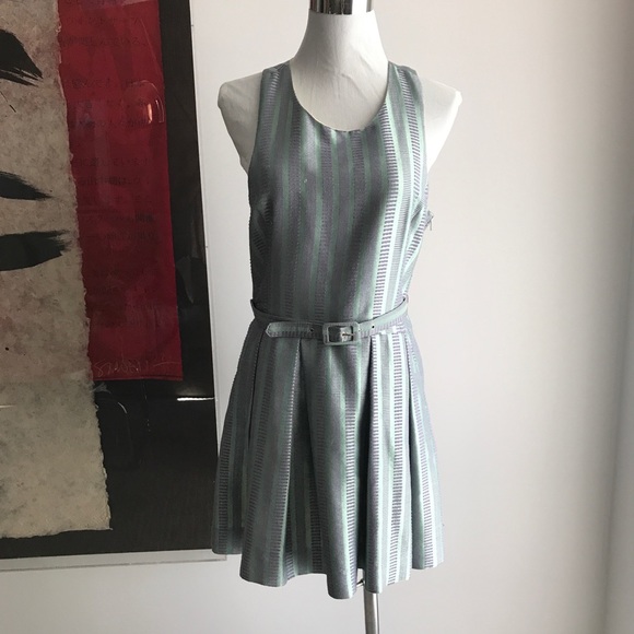 Hunter Dixon Silk Striped Dress - Picture 2 of 10